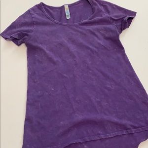 Purple LuLaRoe Classic T Acid/Stone washed